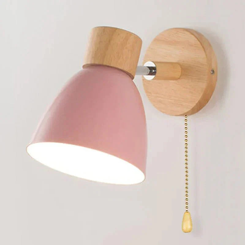 Classic Wood Wall Light - Rustic Home Lamp