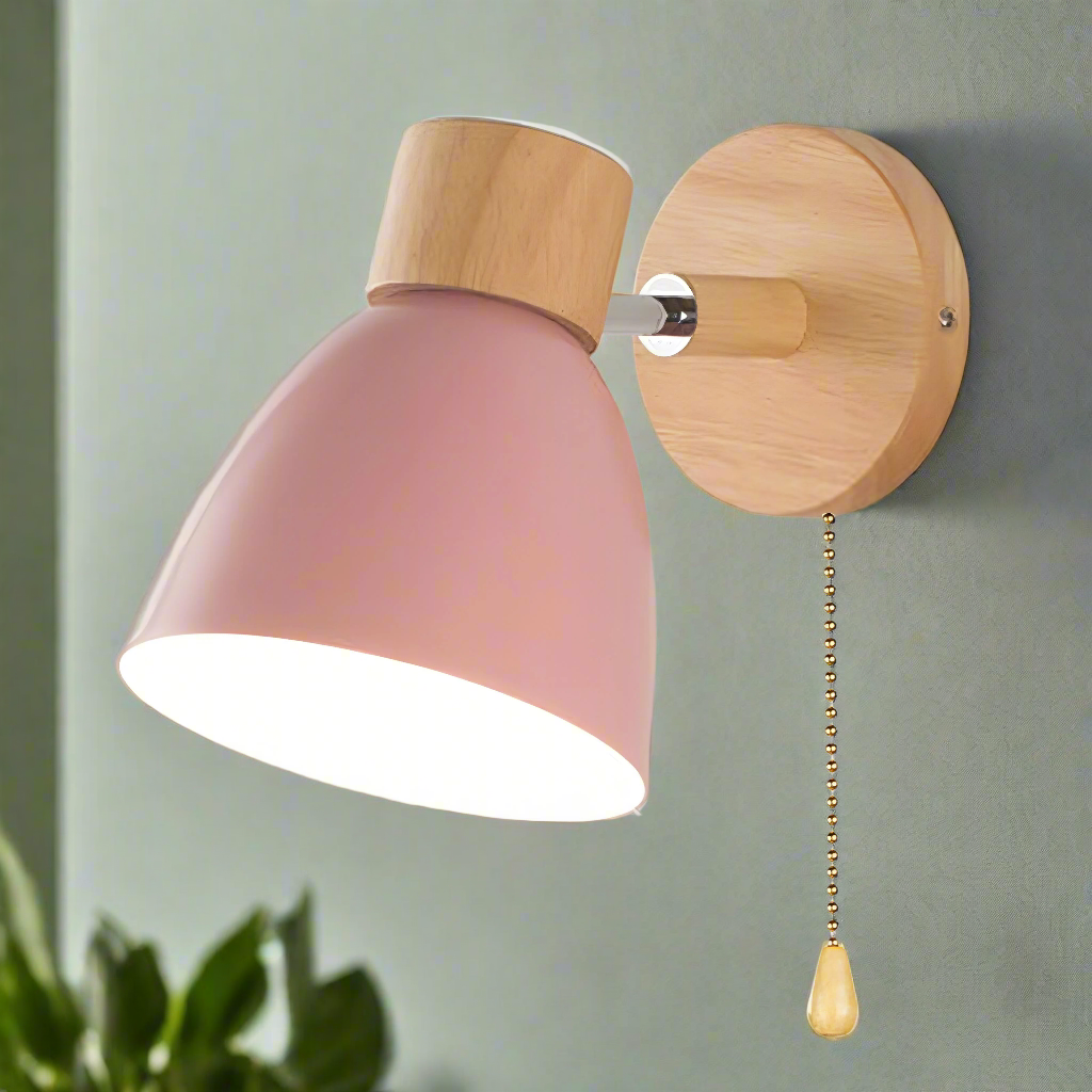 Simple Modern Wall Lamp with Pull Cord Switch