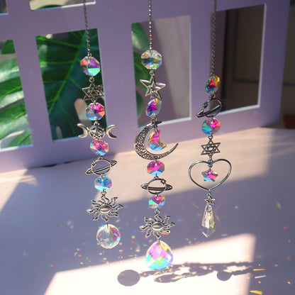 Sparkling Crystal Wind Chime Sun Catcher Decoration