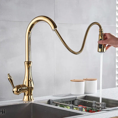 Luxury Brass Kitchen Faucet