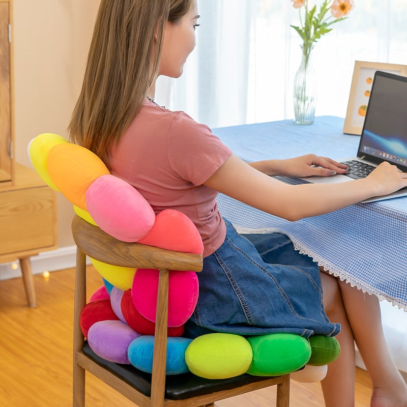 Bright Floral Soft Cushion Pillow