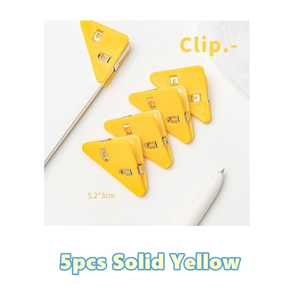 Colorful Book Page Triangle Clip Holder