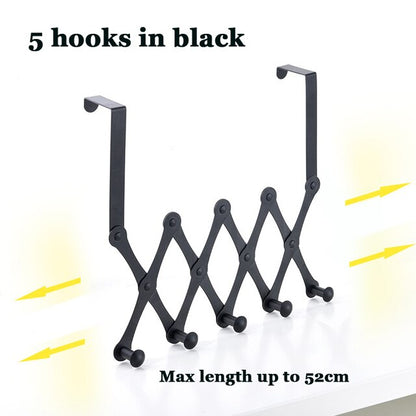 Space Saving Over Door Closet Hook Rack