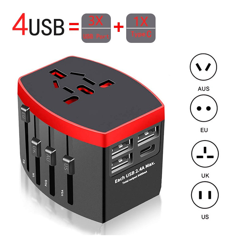 Global Travel Power Adapter Converter - Fesara