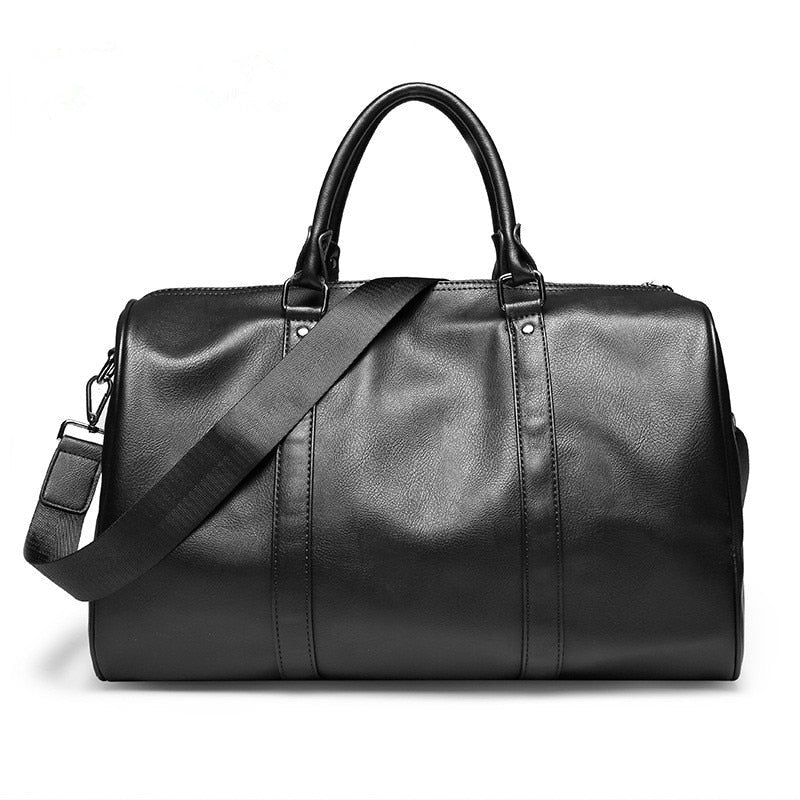 Classic Leather Duffel Bag for Men - Fesara