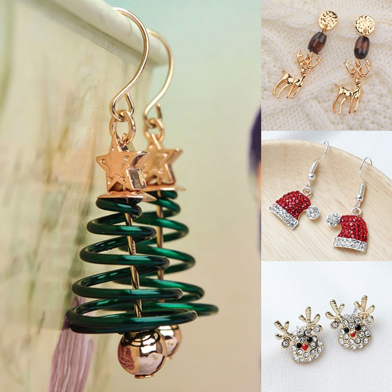 Fesara | Festive Holiday Cheer Drop Earrings