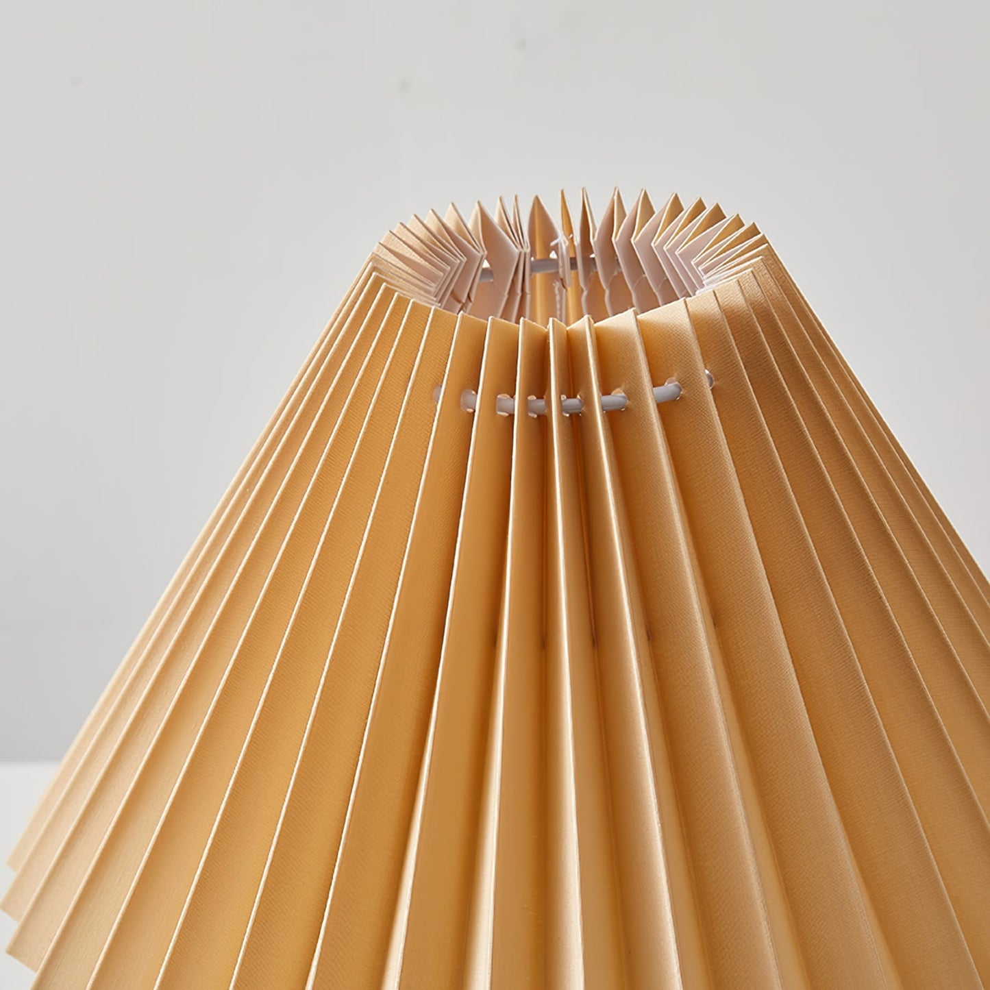Warm Wooden Table Lamp with Fabric Shade