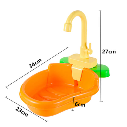 Solar Powered Bird Bath Fountain with Running Water
