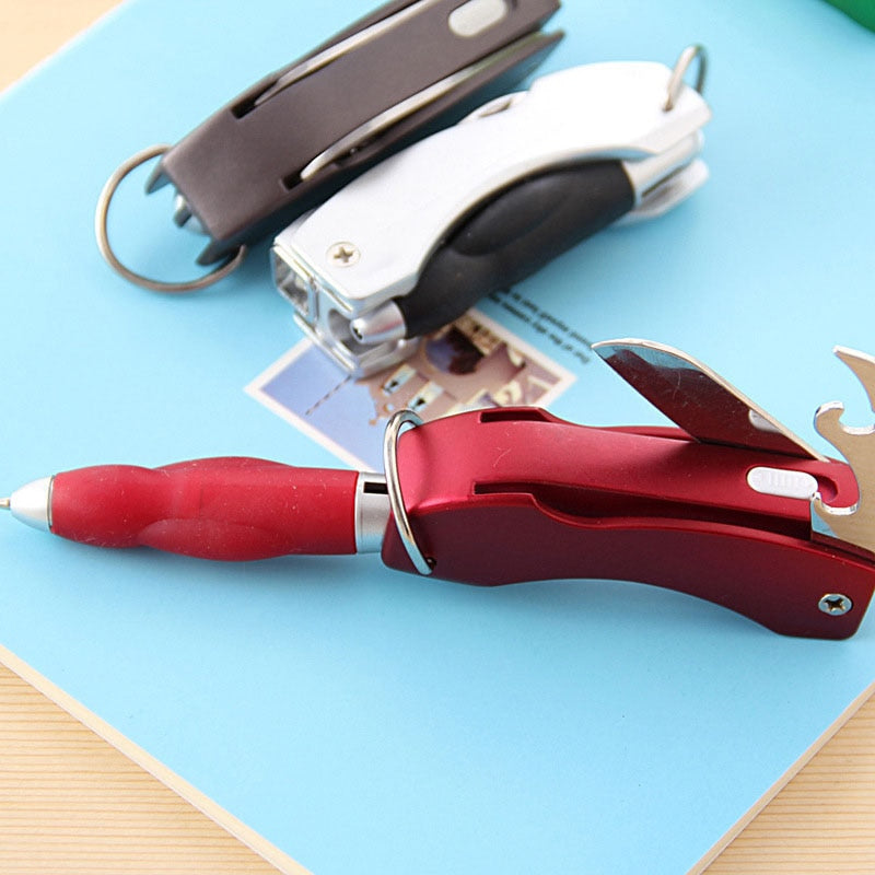 Portable 4in1 Camping Keychain Multitool