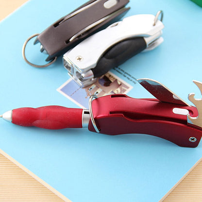 Portable 4in1 Camping Keychain Multitool