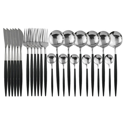 Premium Gold Plated Stainless Steel Flatware Set