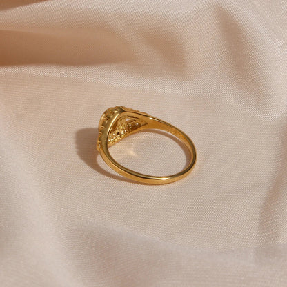 Timeless 18k Pearl Engagement Ring
