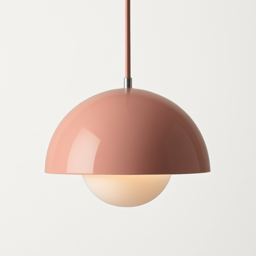 Semi Circle Glass Pendant Light