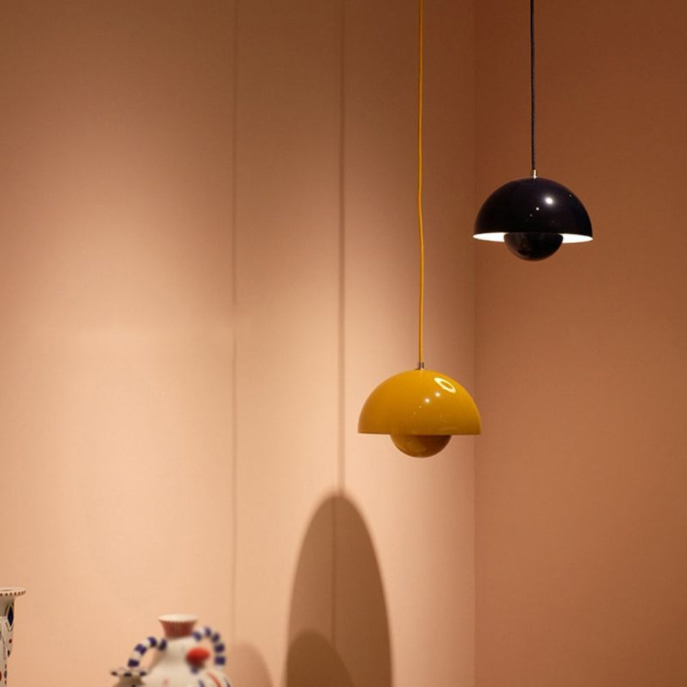 Vibrant Semi-Circle Pendant Lamp Fixture