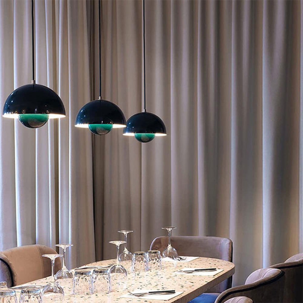 Vibrant Semi-Circle Pendant Lamp Fixture