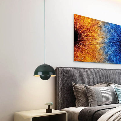 Vibrant Semi-Circle Pendant Lamp Fixture