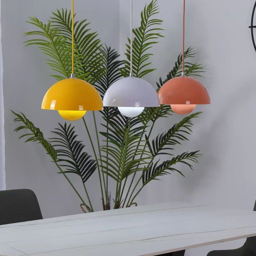 Vibrant Semi-Circle Pendant Lamp Fixture