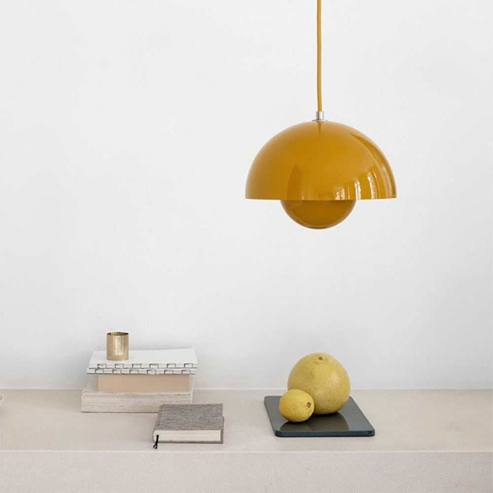 Semi Circle Glass Pendant Light
