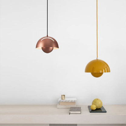 Vibrant Semi-Circle Pendant Lamp Fixture