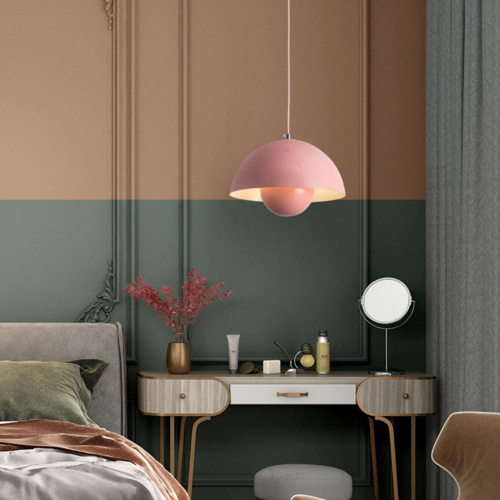 Vibrant Semi-Circle Pendant Lamp Fixture