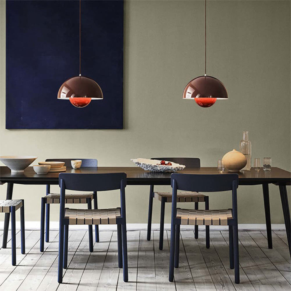 Semi Circle Glass Pendant Light