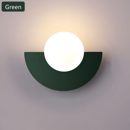Contemporary Half-Moon LED Wall Lamp
