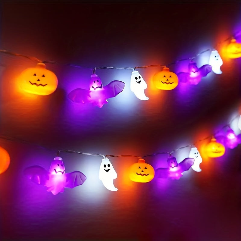 Festive Halloween Lantern String Lights – LED Pumpkin Decor - Fesara