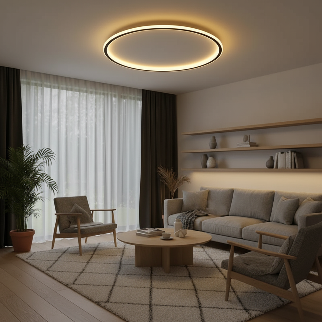 Simple Circular LED Ceiling Lamp