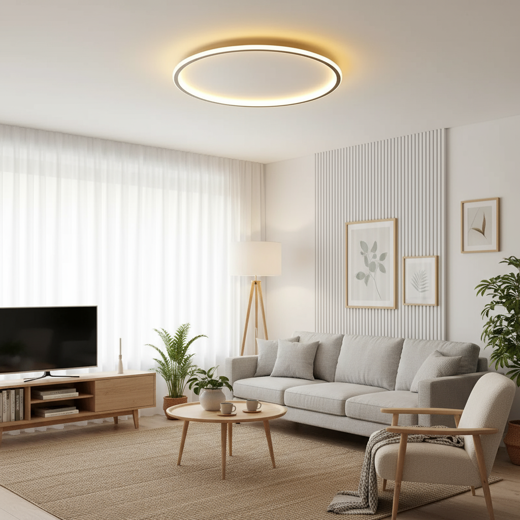 Simple Circular LED Ceiling Lamp - Fesara