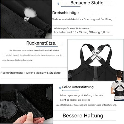 Comfort Posture Corrector for Back and Neck Support Adjustable