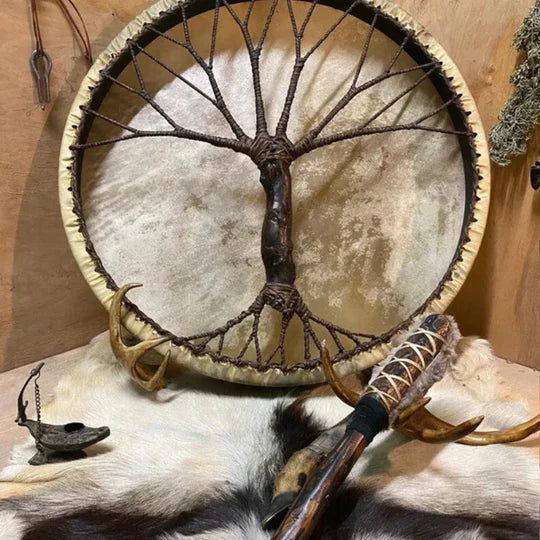 Unique Wooden Tribal Drum