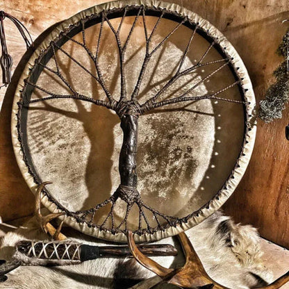 Unique Wooden Tribal Drum