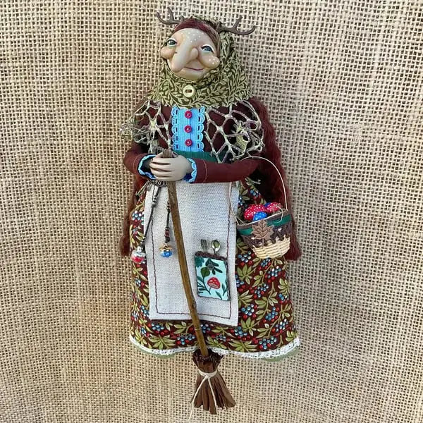 Lucky Handmade Kitchen Witch Decoration