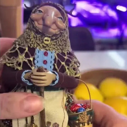Lucky Handmade Kitchen Witch Decoration