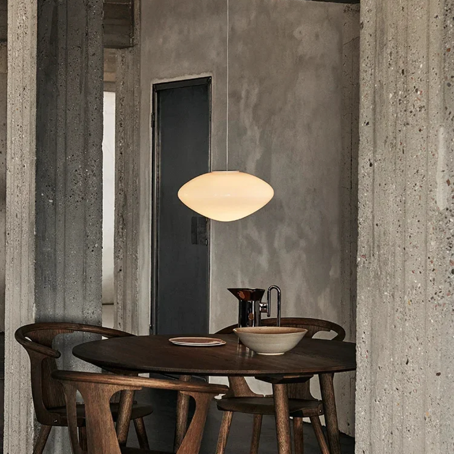 Rustic Metal Danish Style Pendant Light - Fesara