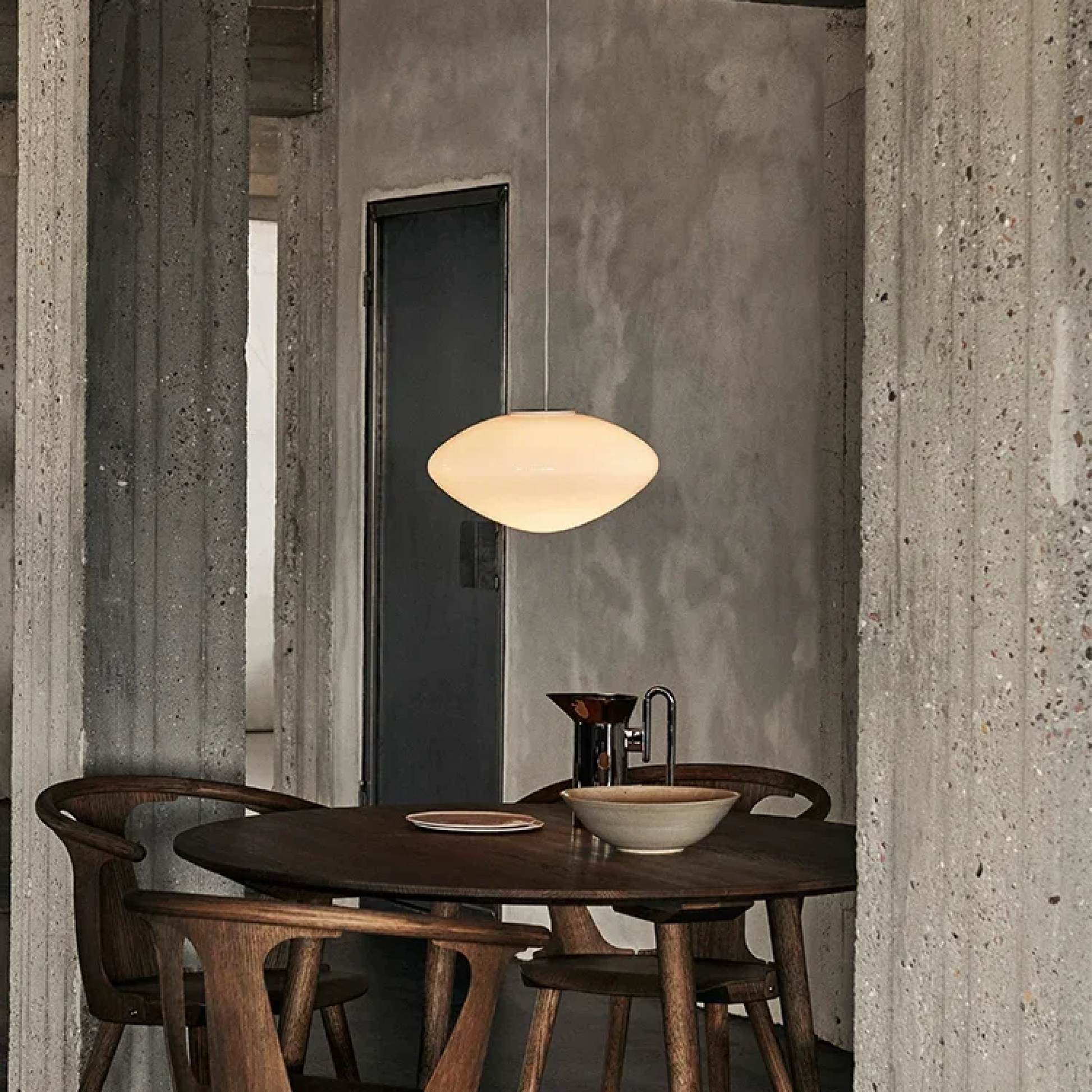 Rustic Metal Danish Style Pendant Light - Fesara
