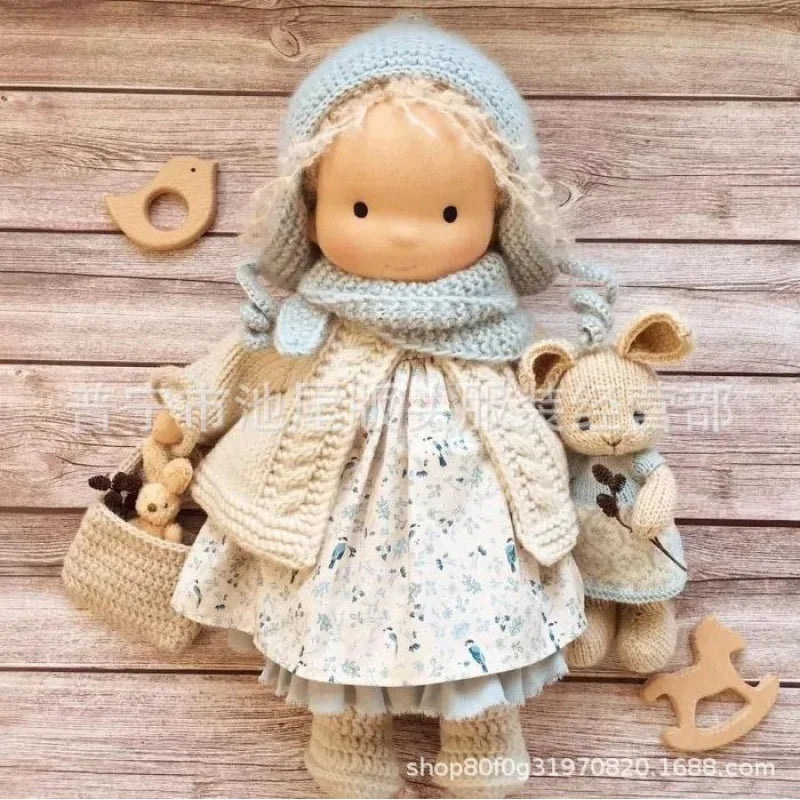 Handmade Waldorf Soft Plush Toys Cute Cotton Stuffed Doll Packaging Dolls Fabricchanging Box Best Children Kawaii Birthday Gifts 25