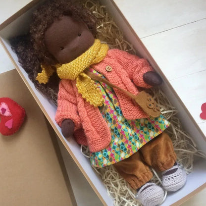 Handmade Waldorf Soft Plush Toys Cute Cotton Stuffed Doll Packaging Dolls Fabricchanging Box Best Children Kawaii Birthday Gifts 6
