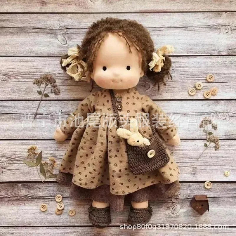 Handmade Waldorf Soft Plush Toys Cute Cotton Stuffed Doll Packaging Dolls Fabricchanging Box Best Children Kawaii Birthday Gifts 7