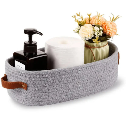Natural Wicker Storage Basket Organizer