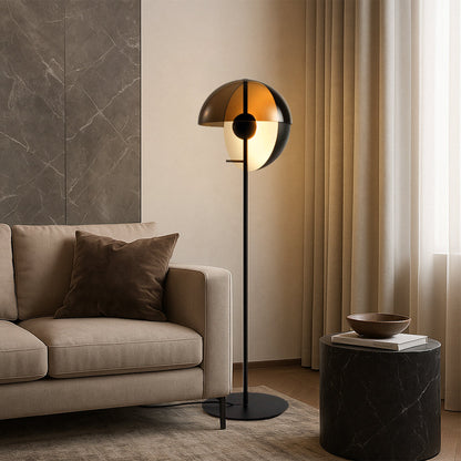 Sleek Contemporary Glass Floor Lamp - Fesara