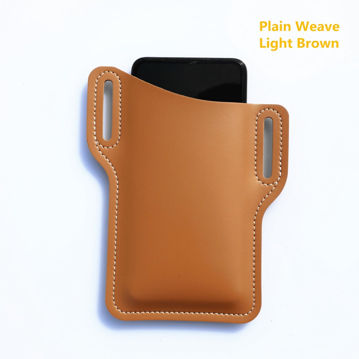 Vintage Brown Leather Phone Belt Clip