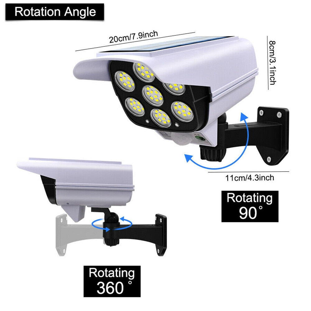 Outdoor Solar Powered Motion Light Camera