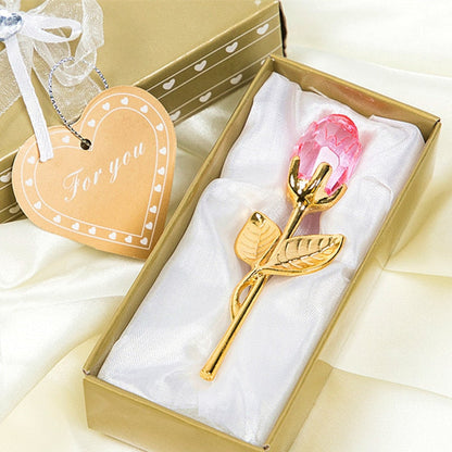 Elegant Rose Crystal Jewelry Boxed Gift