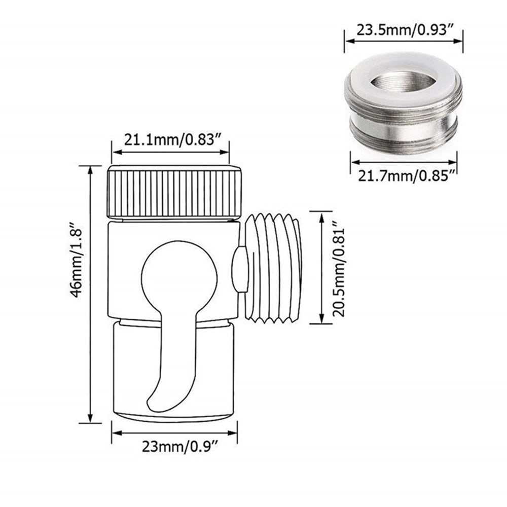 Versatile Faucet Adapter Splitter Valve