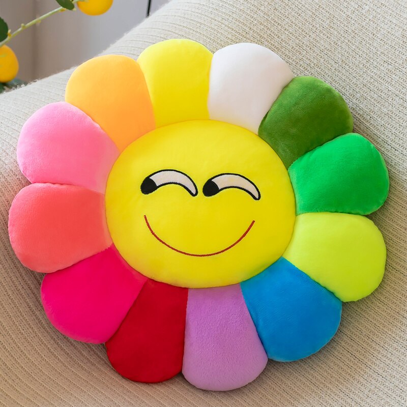 Bright Floral Soft Cushion Pillow