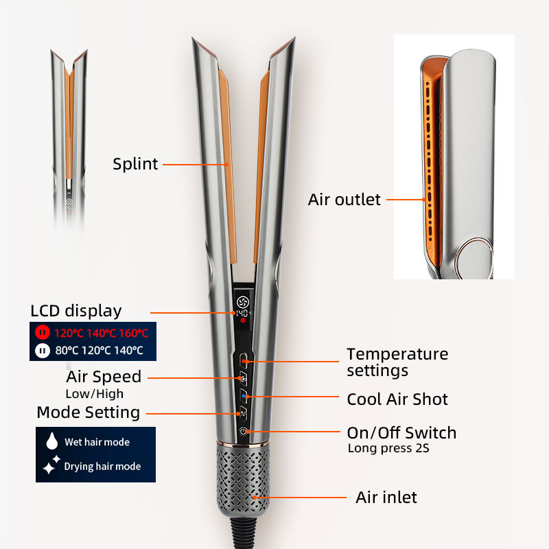 Easy Hair Styler 2-in-1 Dryer and Flat Iron