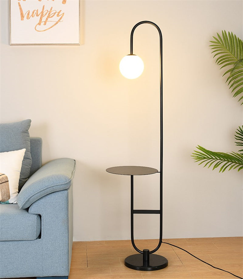 Space Saving Floor Lamp with Shelf