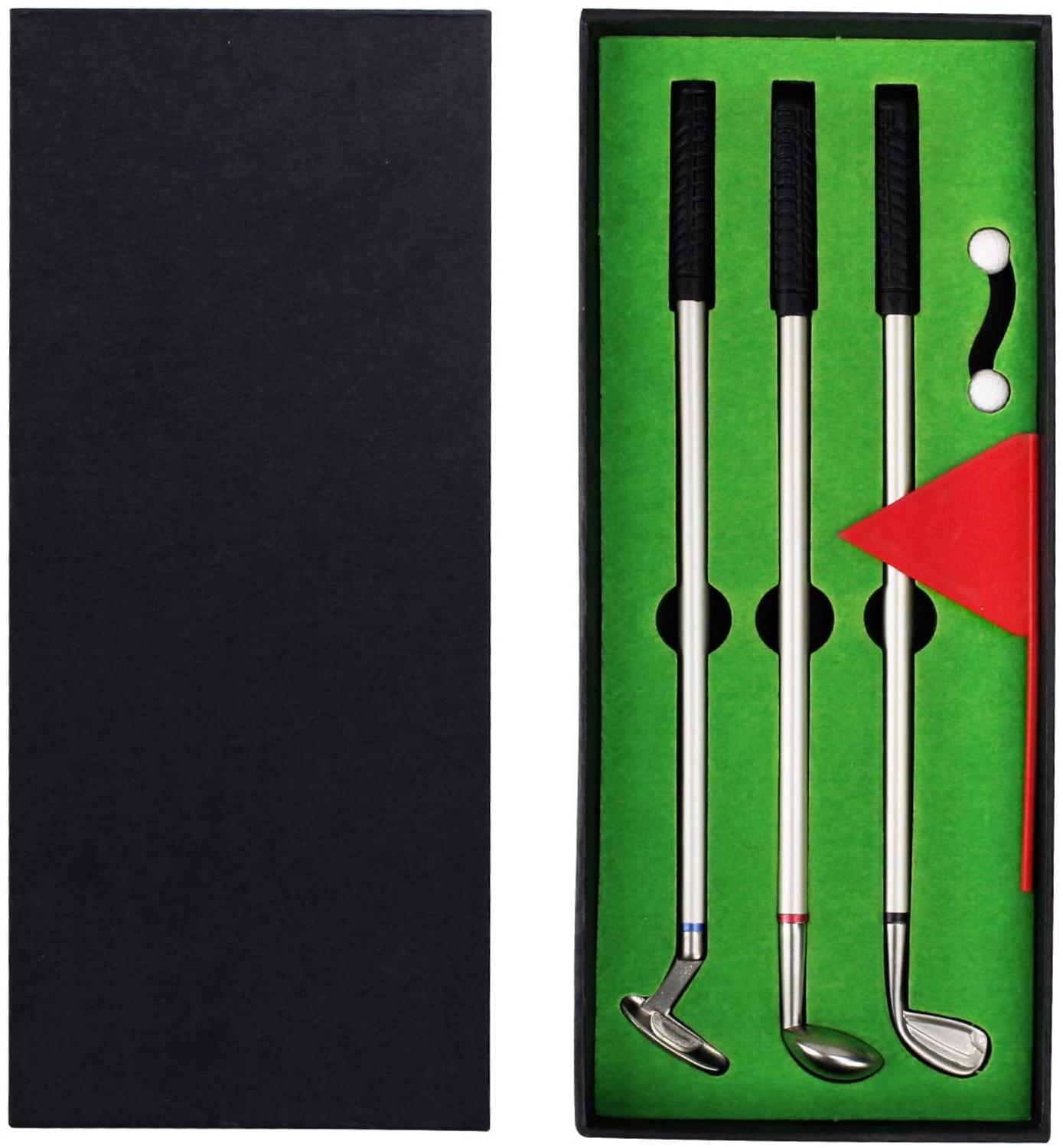 Compact Golf Theme Ballpoint Pen Gift Set