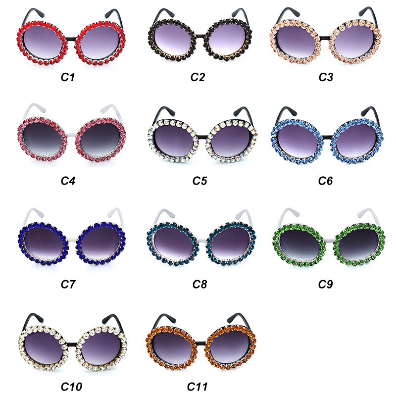 Big Round Fashion Designer Shades